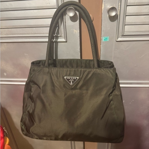 Prada medium-sized bag olive green